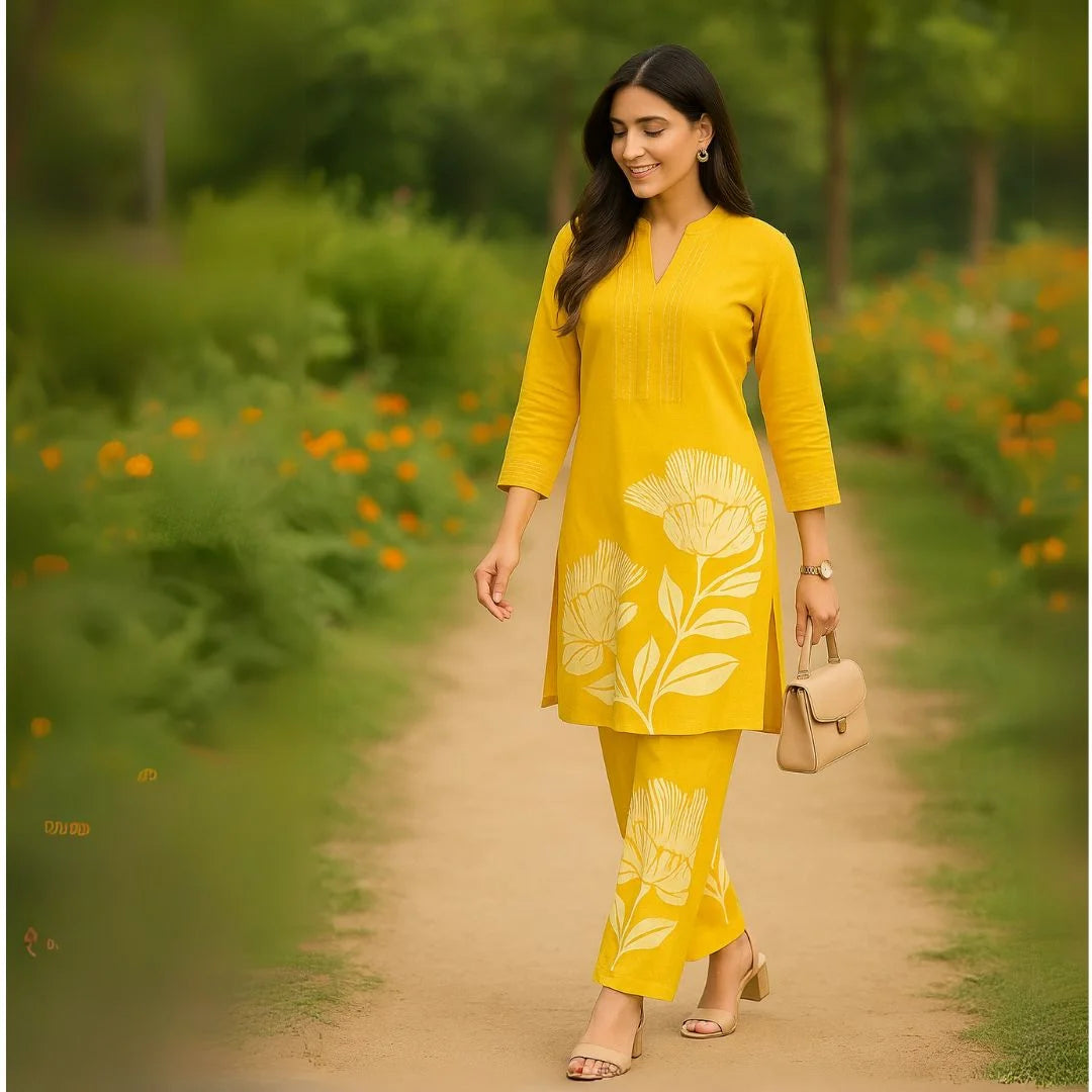 Cotton Co-ord Set – Soft & Stylish Everyday Elegance