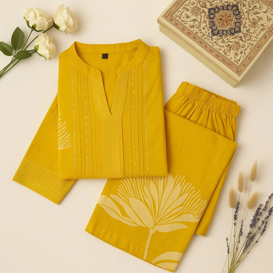 Cotton Co-ord Set – Soft & Stylish Everyday Elegance